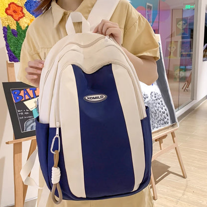 Patchwork Color Travel School Bag Trendy Lady Kawaii Student Backpack Cool Female College Backpack Fashion Women Laptop Book Bag