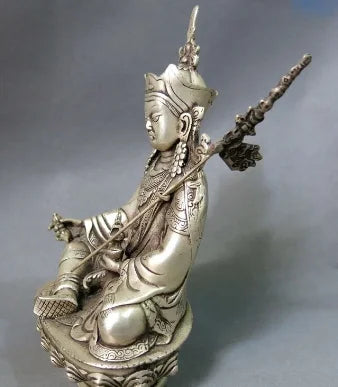 Patung Patung Cina Tibet Perak Feng Shui Buddha Beruntung Irene Sambrava