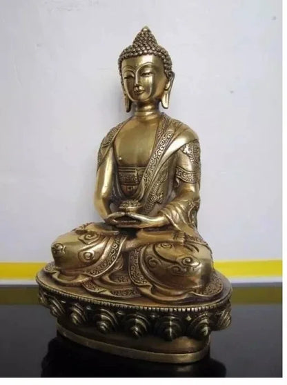 Patung Tembaga Buddha Tibet Amitabha Patung Buddha Perunggu