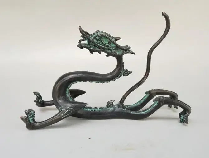 Patung Tembaga Cina Indah Perunggu Zodiac Dragon Kerajinan Patung