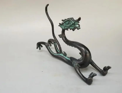 Patung Tembaga Cina Indah Perunggu Zodiac Dragon Kerajinan Patung
