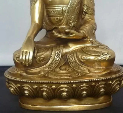 Patung Tembaga Tibet Buddha Tibet Shakyamuni Patung Buddha Perunggu