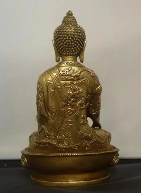 Patung Tembaga Tibet Buddha Tibet Shakyamuni Patung Buddha Perunggu