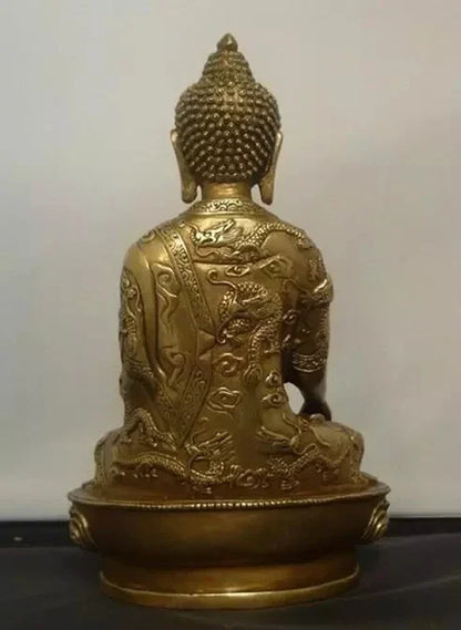 Patung Tembaga Tibet Buddha Tibet Shakyamuni Patung Buddha Perunggu