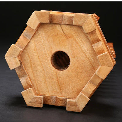 Peach Wood Nine-Story Wenchang Tower Decorative Ornaments  Pure Handmade Luxury Home Living Room, Room, Office Crafts