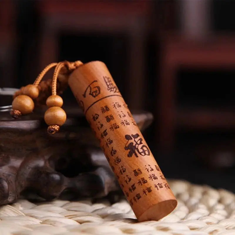 Peach Wood Pendant To Make A Fortune Safe Peach Wood Sword Axe Key Chain Car Bag Ornaments Fengshui Decoration