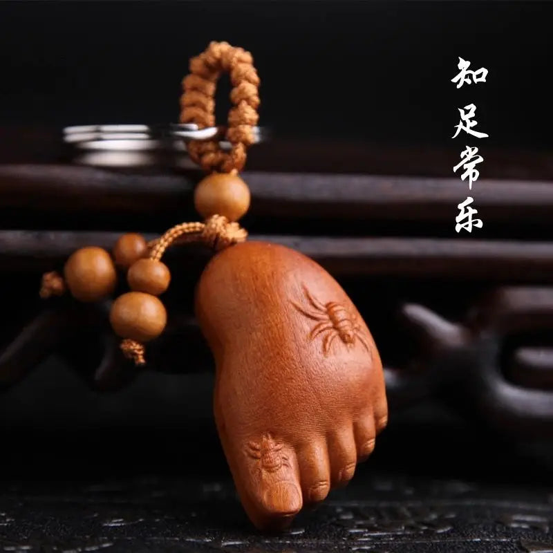 Peach Wood Pendant To Make A Fortune Safe Peach Wood Sword Axe Key Chain Car Bag Ornaments Fengshui Decoration
