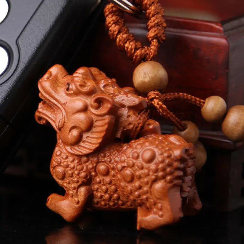 Peach Wood Small Gourd Pendant, Home Safe Fortune, Car Key Chain, Couple Creative Birthday Gift, Feng Shui Decoration for Phone