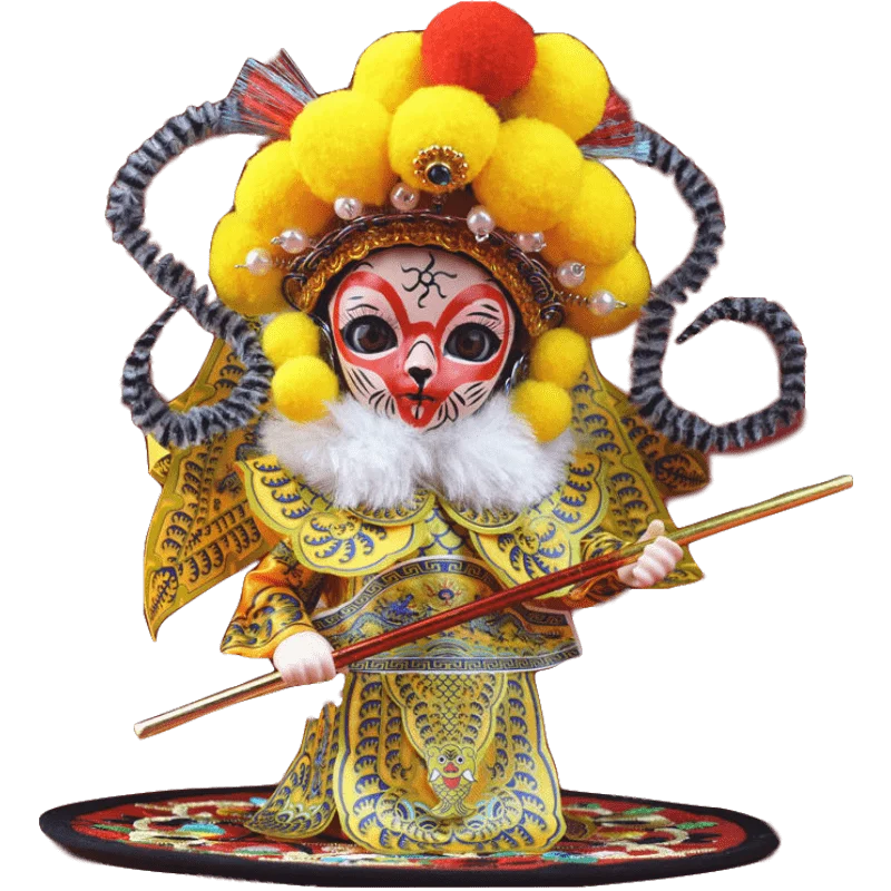 Peking Opera Cartoon Doll Decoration Edition, Souvenirs Statues, Souvenirs, Deaf, Foreign, Overseas Gifts, Edition