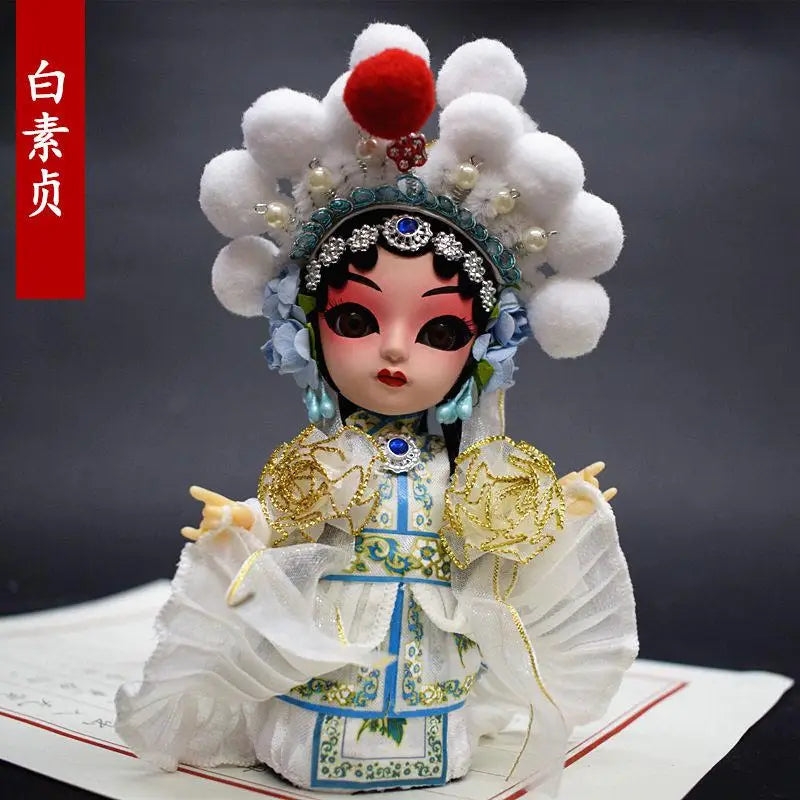 Peking Opera Cartoon Doll Decoration Edition, Souvenirs Statues, Souvenirs, Deaf, Foreign, Overseas Gifts, Edition