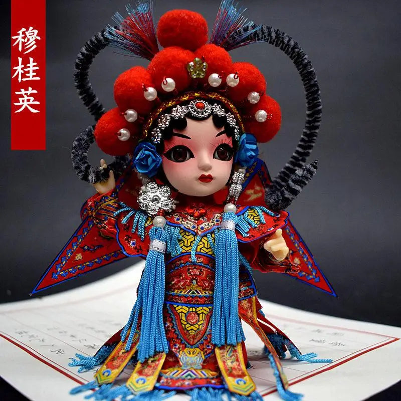 Peking Opera Cartoon Doll Decoration Edition, Souvenirs Statues, Souvenirs, Deaf, Foreign, Overseas Gifts, Edition