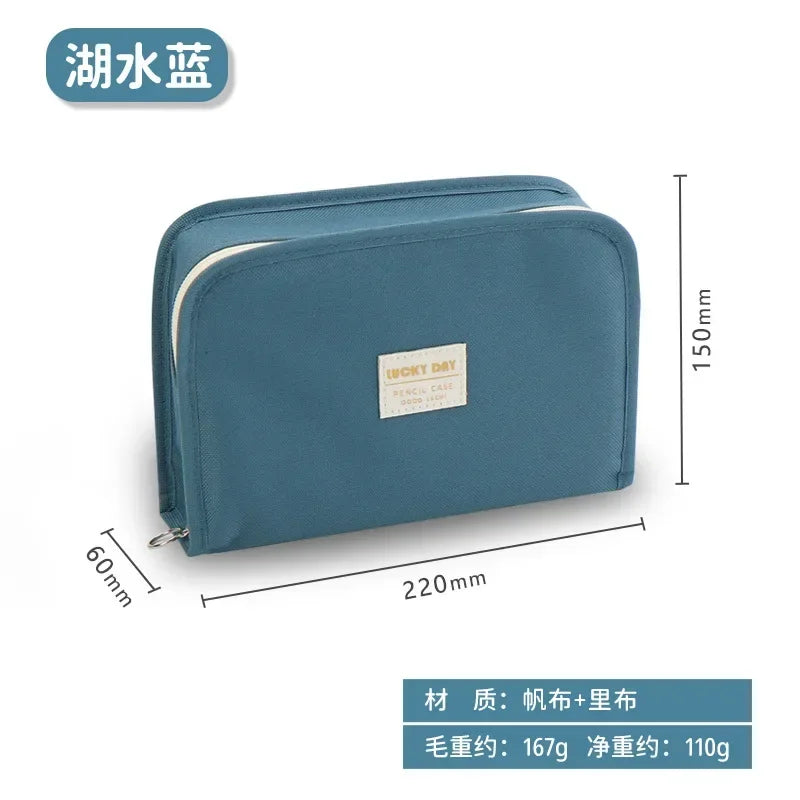 Pen Bag Large-capacity Canvas Pencil Bag for Primary and Secondary School Students High-profile Pencil Case Unisex Pen Pouch