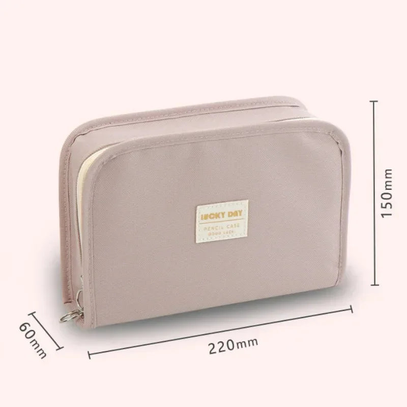 Pen Bag Large-capacity Canvas Pencil Bag for Primary and Secondary School Students High-profile Pencil Case Unisex Pen Pouch