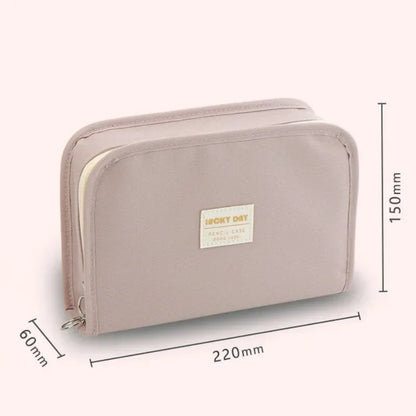 Pen Bag Large-capacity Canvas Pencil Bag for Primary and Secondary School Students High-profile Pencil Case Unisex Pen Pouch
