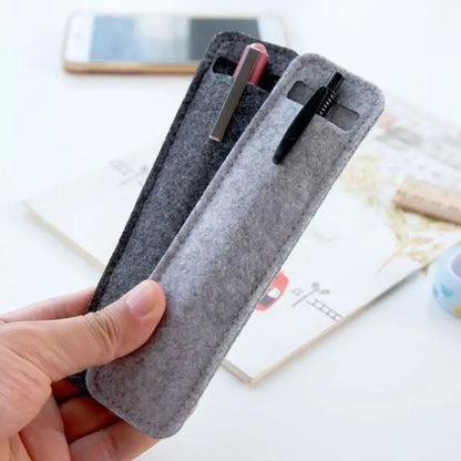 Pen Pencil Case Bag Holder Protective Pouch Felt Storage Bags Gift Stationary