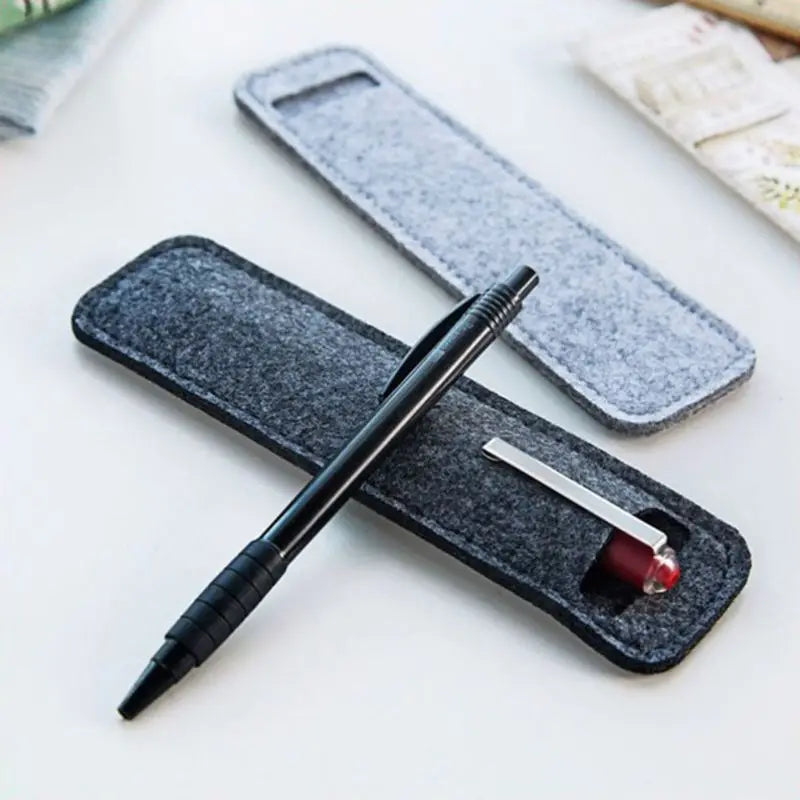 Pen Pencil Case Bag Holder Protective Pouch Felt Storage Bags Gift Stationary