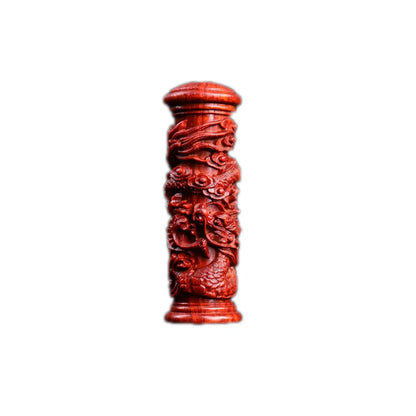 Pendant Lobular Rosewood 8cm Traditional Chinese Myth Historical Chinese Zodiac dragon Animal Sculpture Home Décor Car Hanging