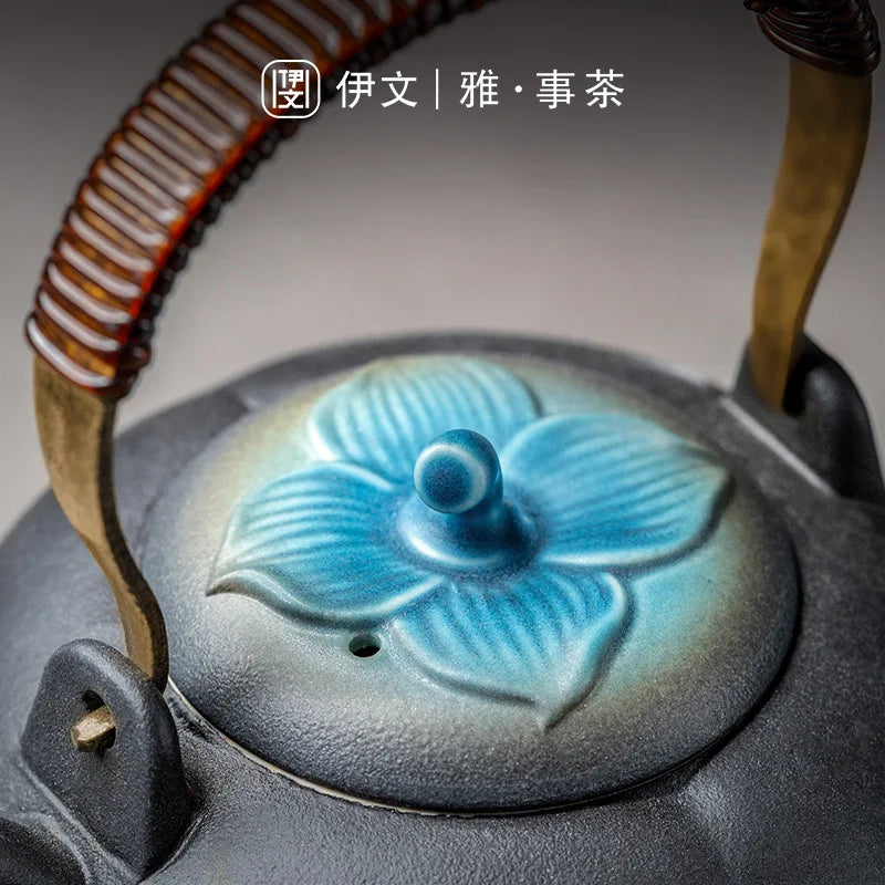 Persimmon Ruyi Kung Fu Tea Set Home Simple Tea Tray Light Luxury Tea Set Gift Box