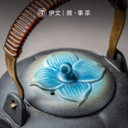 Persimmon Ruyi Kung Fu Tea Set Home Simple Tea Tray Light Luxury Tea Set Gift Box