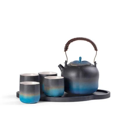Persimmon Ruyi Kung Fu Tea Set Home Simple Tea Tray Light Luxury Tea Set Gift Box