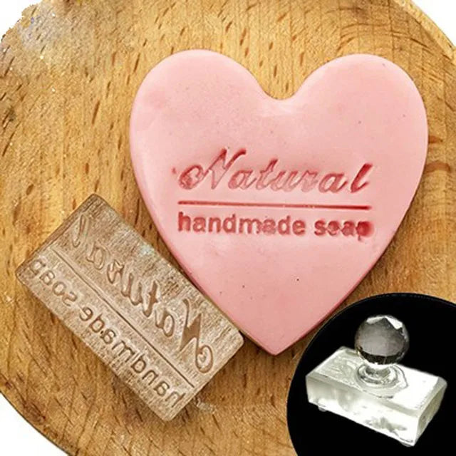 Personalised Custom Flower English Letter Series Soap Stamp Sealing Seal Mold For Diy Handmade Soap Making Supplies Kits Tools