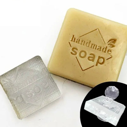 Personalised Custom Flower English Letter Series Soap Stamp Sealing Seal Mold For Diy Handmade Soap Making Supplies Kits Tools