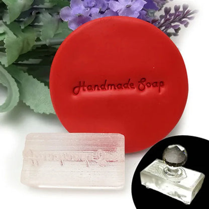 Personalised Custom Flower English Letter Series Soap Stamp Sealing Seal Mold For Diy Handmade Soap Making Supplies Kits Tools