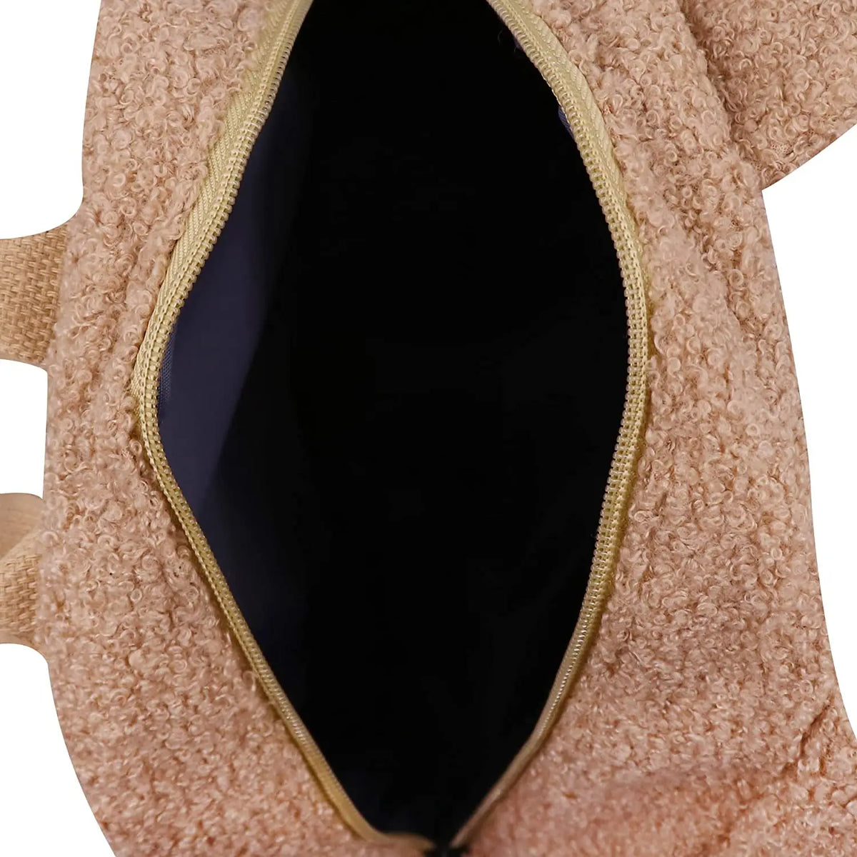 Personalised Cute Fleece Bear Ear Shaped Backpack Embroidered Name Plush Small Shoulder Handbag School Bag Travel Rucksack