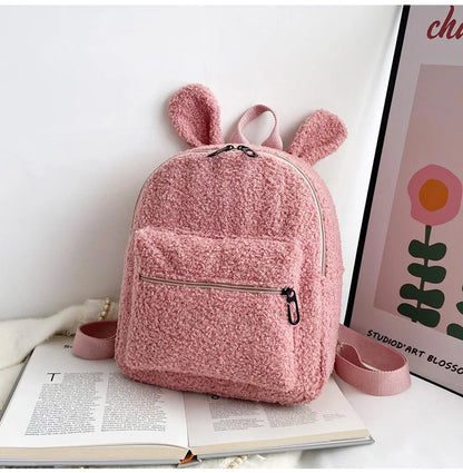 Personalised Embroidery Bear Backpack Embroidered Portable Children Travel Shopping Rucksack Women's Cute Bear Shoulder Backpack