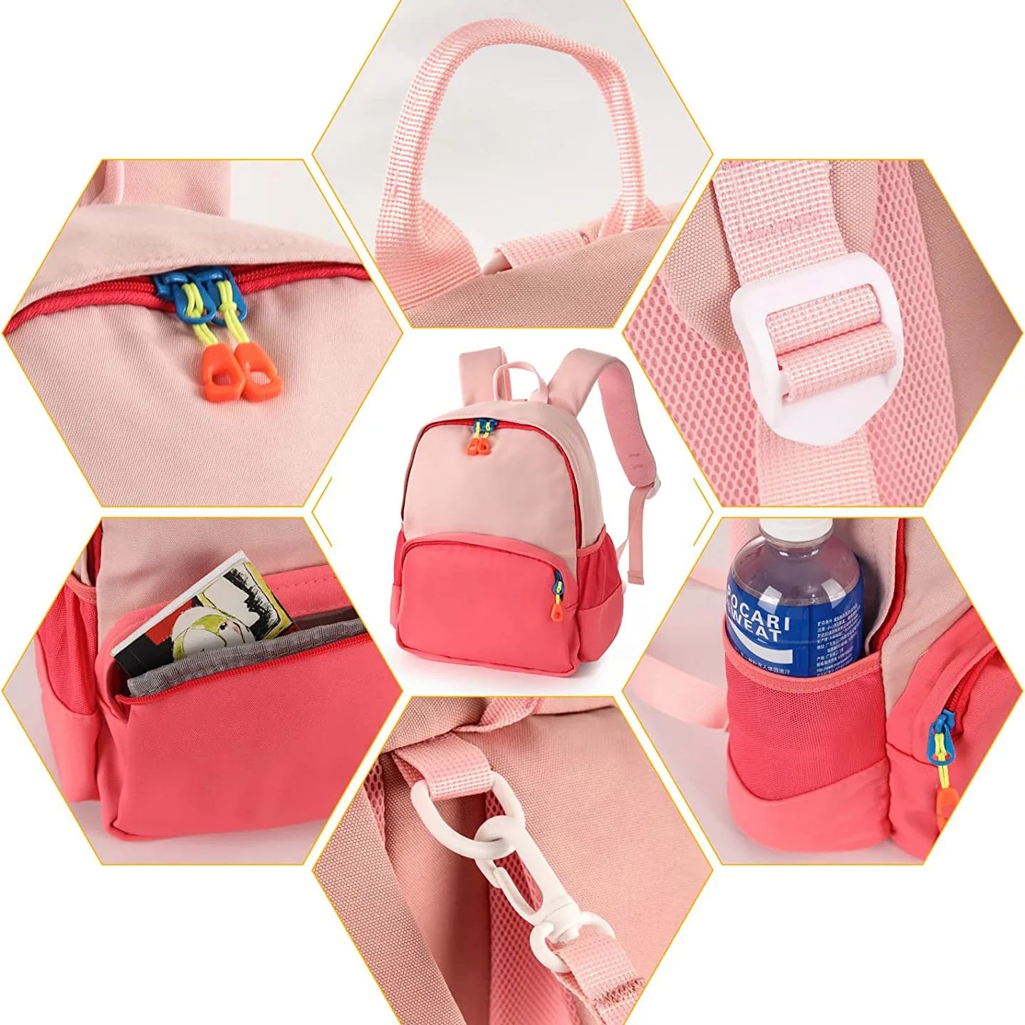 Personalised Embroidery Children's Cute Canvas Backpacks Custom Your NameToddler Backpack
