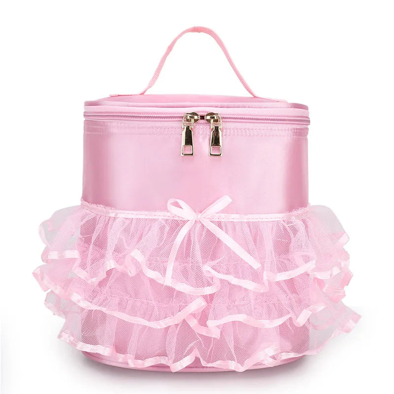 Personalised Embroidery Kids Dancing Latin Ballet Shoulder Bag Custom Name Toddler Girl Dance Ballet with Gauze Lace Backpack