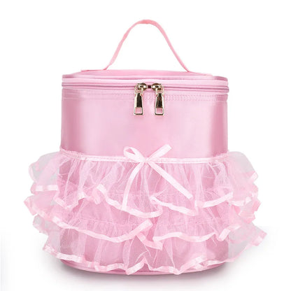 Personalised Embroidery Kids Dancing Latin Ballet Shoulder Bag Custom Name Toddler Girl Dance Ballet with Gauze Lace Backpack