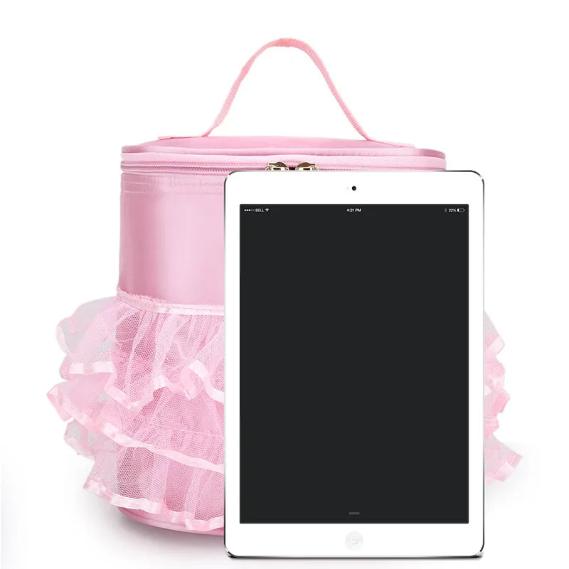 Personalised Embroidery Kids Dancing Latin Ballet Shoulder Bag Custom Name Toddler Girl Dance Ballet with Gauze Lace Backpack