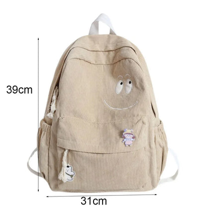Personalised Embroidery School Backpack Aesthetic Backpack Back to School Large Capacity Kawaii backpack Vintage Backpack