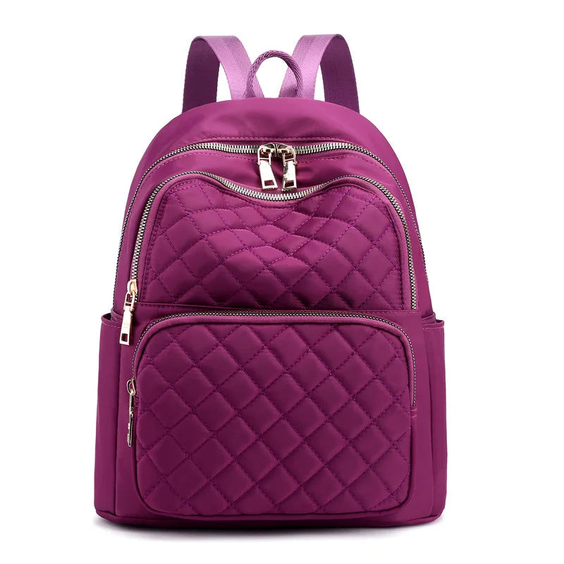 Personalised Embroidery Small Backpack Purse for Women Girls, Waterproof Lightweight Dual-use Travel Daily Daypack