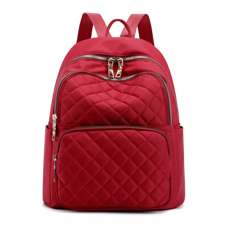 Personalised Embroidery Small Backpack Purse for Women Girls, Waterproof Lightweight Dual-use Travel Daily Daypack