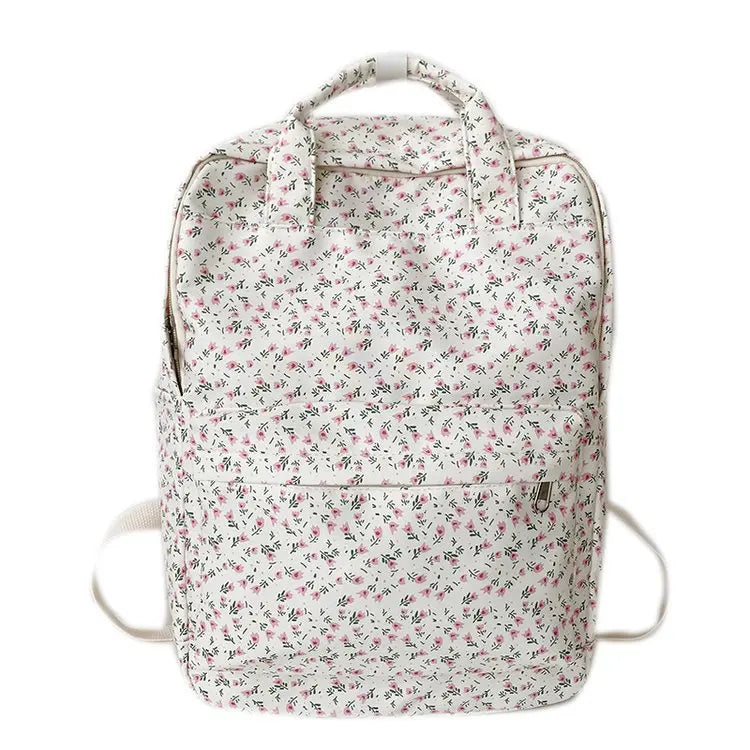 Personalised Name Kawaii Backpack Floral Cute Backpack School Bags for Girls Women Cute School Backpack for School College