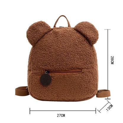 Personalised Plush Bear Backpack Fashion Shool Girls Bear Bag Travel Custom Your Name Cute Bookbag for Bear Party Supplies