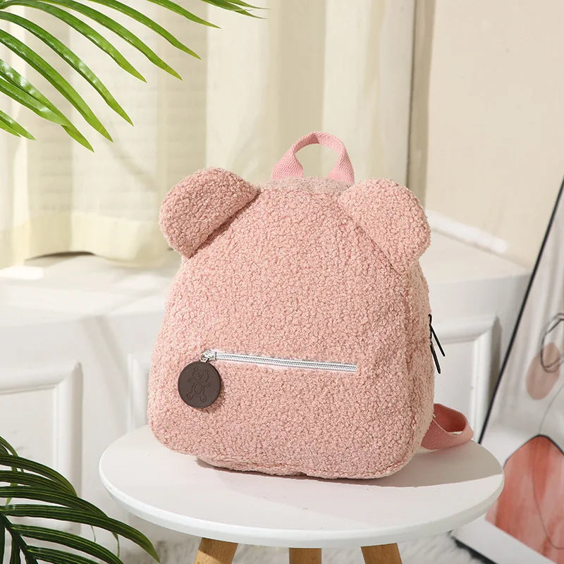 Personalised Plush Bear Backpack Fashion Shool Girls Bear Bag Travel Custom Your Name Cute Bookbag for Bear Party Supplies