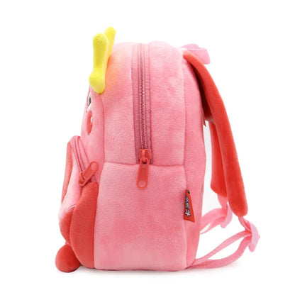 Personalised Toddler Backpack, Boys and Girls Cute Plush Animal Small Daycare Backpack for Little Kids Preschool Book Bag