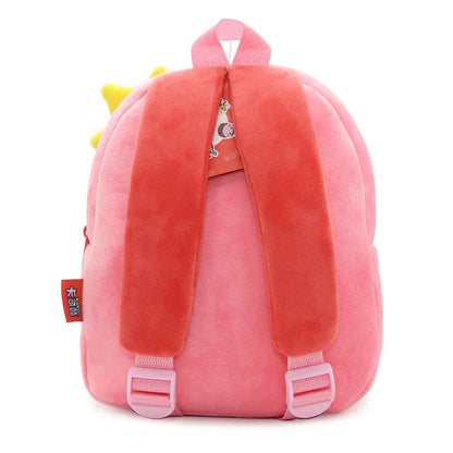 Personalised Toddler Backpack, Boys and Girls Cute Plush Animal Small Daycare Backpack for Little Kids Preschool Book Bag