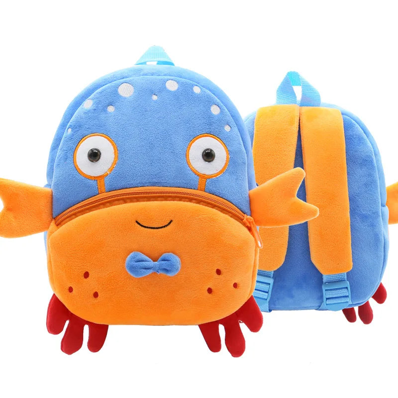 Personalised Toddler Backpack, Boys and Girls Cute Plush Animal Small Daycare Backpack for Little Kids Preschool Book Bag