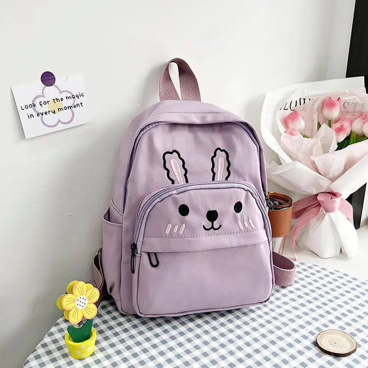 Personalised Toddler Backpack for Girls Cute Cartoon Rabbit Ears Girl Kids Backpack for Rabbit Custom Name Travel Baby Backpack