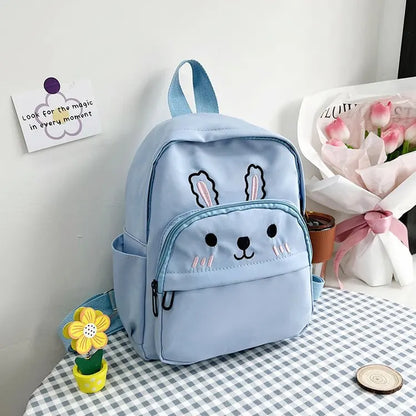 Personalised Toddler Backpack for Girls Cute Cartoon Rabbit Ears Girl Kids Backpack for Rabbit Custom Name Travel Baby Backpack