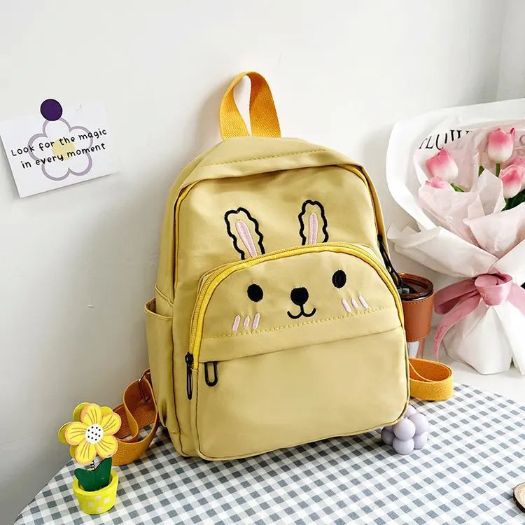 Personalised Toddler Backpack for Girls Cute Cartoon Rabbit Ears Girl Kids Backpack for Rabbit Custom Name Travel Baby Backpack