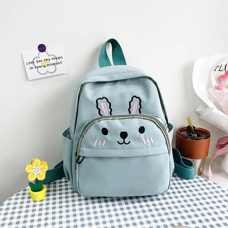 Personalised Toddler Backpack for Girls Cute Cartoon Rabbit Ears Girl Kids Backpack for Rabbit Custom Name Travel Baby Backpack