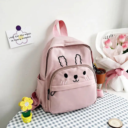 Personalised Toddler Backpack for Girls Cute Cartoon Rabbit Ears Girl Kids Backpack for Rabbit Custom Name Travel Baby Backpack