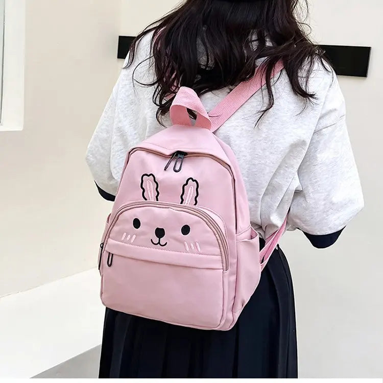 Personalised Toddler Backpack for Girls Cute Cartoon Rabbit Ears Girl Kids Backpack for Rabbit Custom Name Travel Baby Backpack