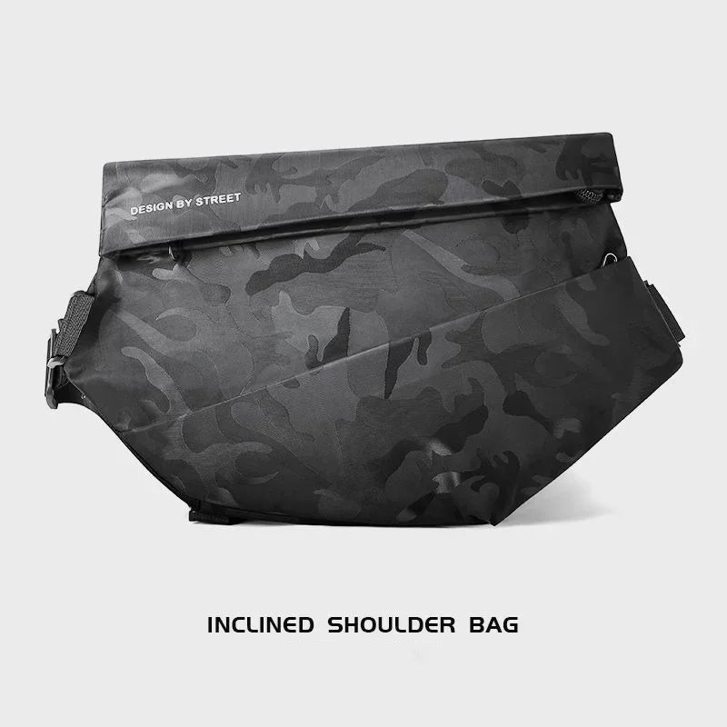 Personalised Trend Men's Crossbody Fashion Multilayer Chest High Quality Oxford Cloth Shoulder Sling Bags