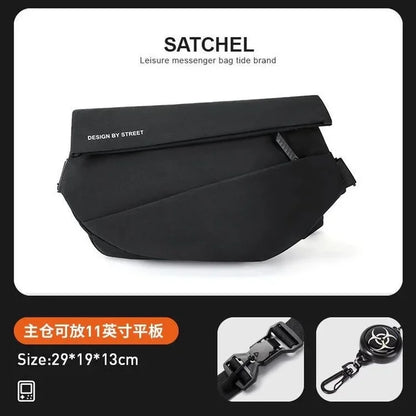 Personalised Trend Men's Crossbody Fashion Multilayer Chest High Quality Oxford Cloth Shoulder Sling Bags